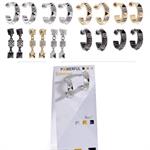 ORECCHINI IN METALLO CON BORCHIE E STRASS. INTRECI D'ARTE