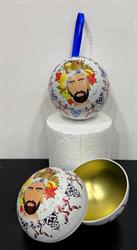 PORTAOGGETTI IN METALLO A FORMA DI SFERA