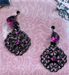 ORECCHINI IN METALLO CON STRASS. INTRECCI D'ARTE