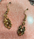 ORECCHINI IN METALLO CON STRASS. INTRECCI D'ARTE